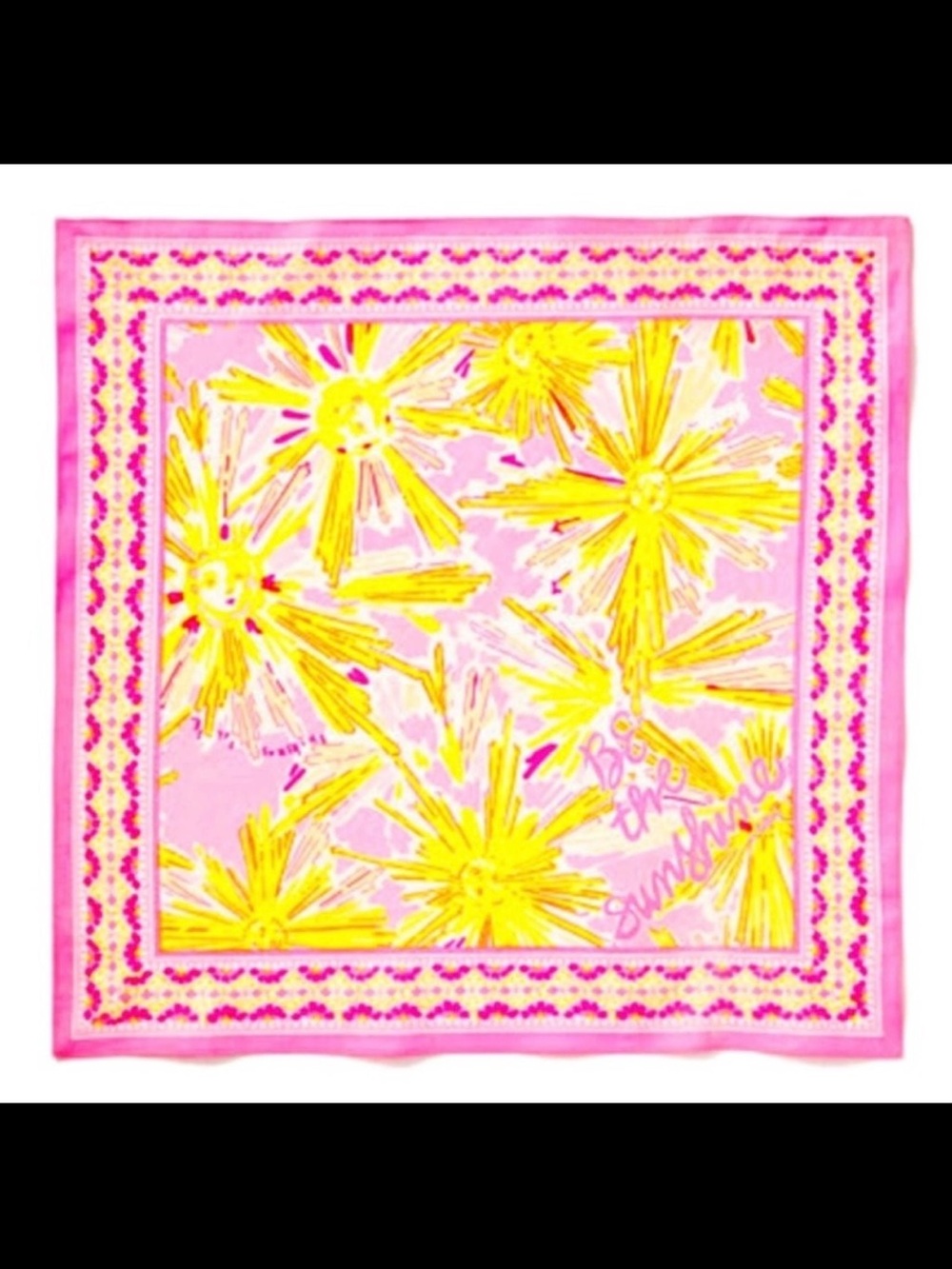 Lilly Pulitzer Pink, Yellow & White Gift-With-Purchase Scarf
